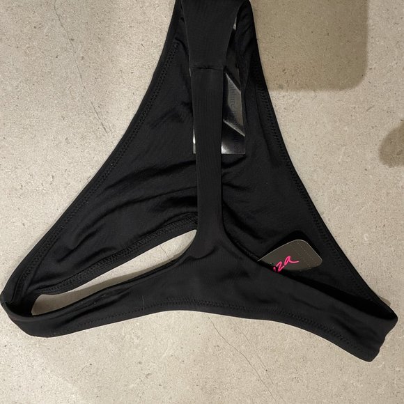 BNWT La Senza Black Thong Bikini Bottom Size S - Picture 4 of 5